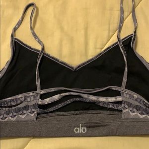 Alo sports bra cute open back